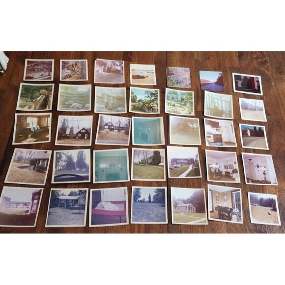 LOT  Of 35 vintage 1970's  PHOTOS Home Interiors Furniture Scenery Animals Zoo - Picture 1 of 12